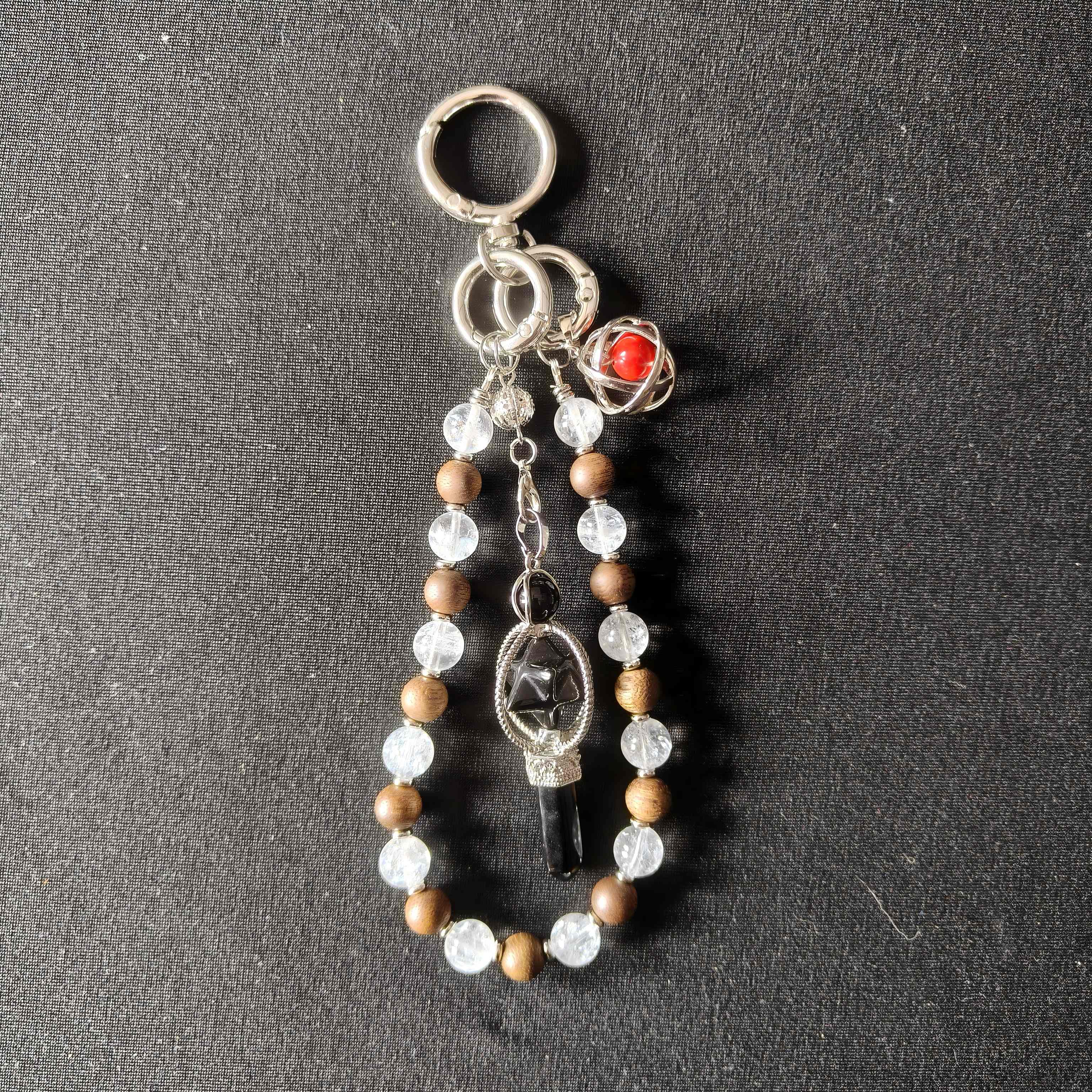 沉香沉香[帝师专属]“玖”御守挂饰-沉香7mm-DS0001多样性发货