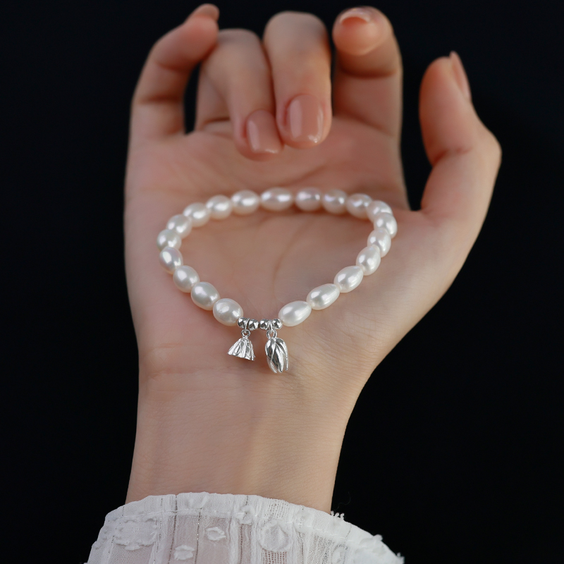 999纯银淡水珍珠两世欢手链女生2025新款爆款精致高颜值手串首饰