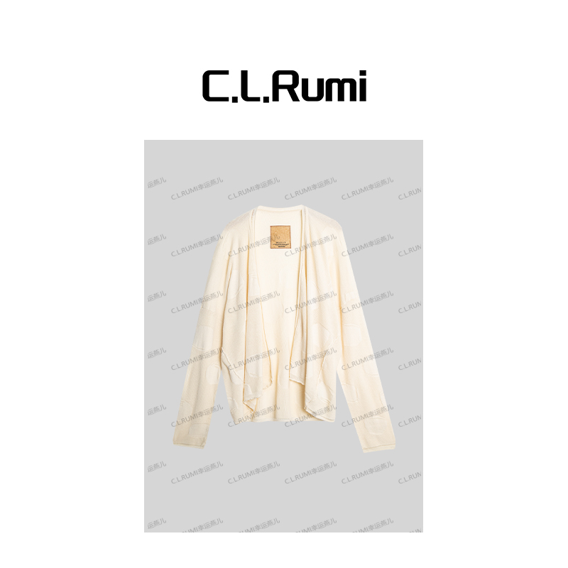 【Rumi时装】”U*M"25夏柜柜款轻薄棉质百搭宽松波点开衫上衣6979ks