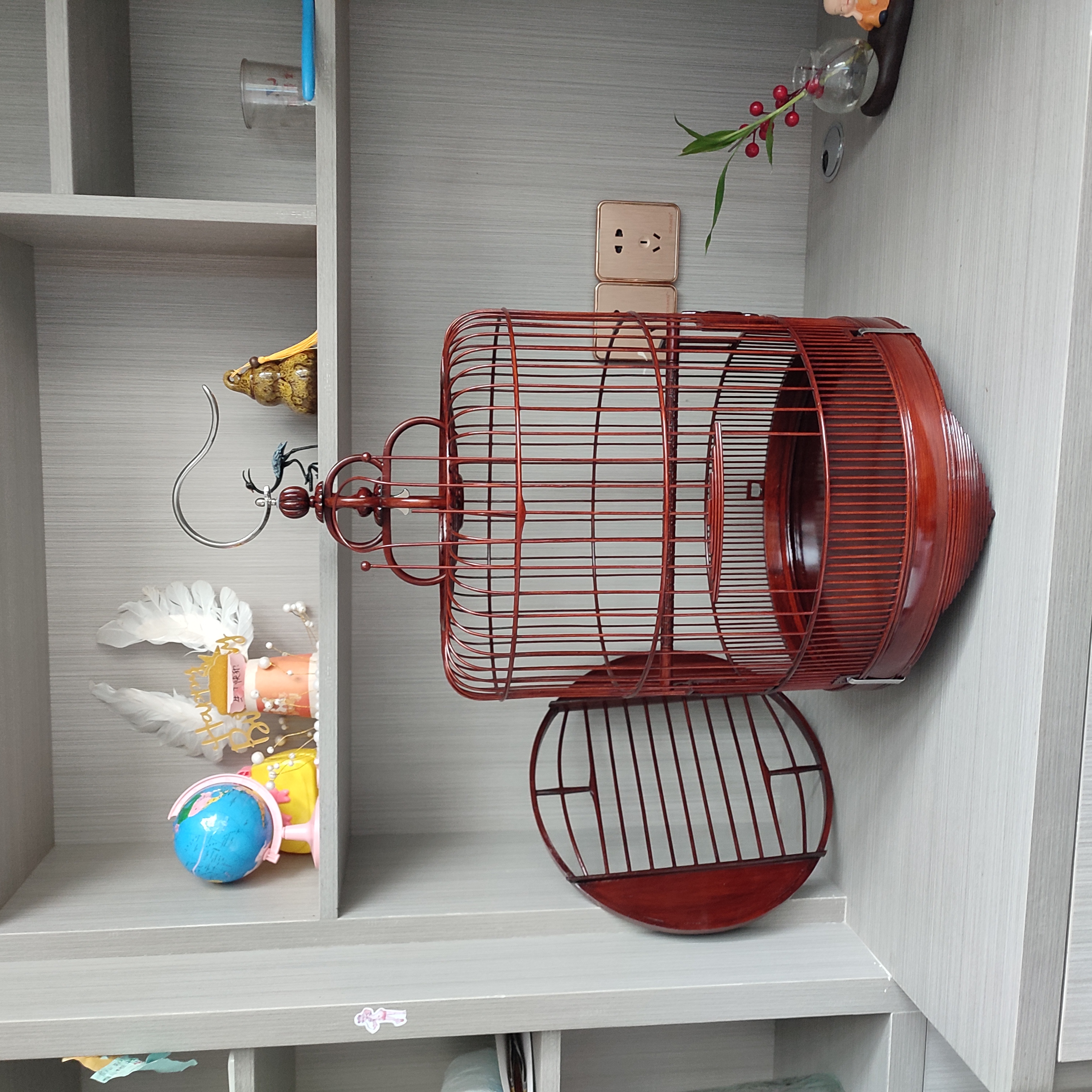 33/36无门签高档生漆笼四喜笼橙头地鸫蓝翅金额八哥清远鸟笼广笼