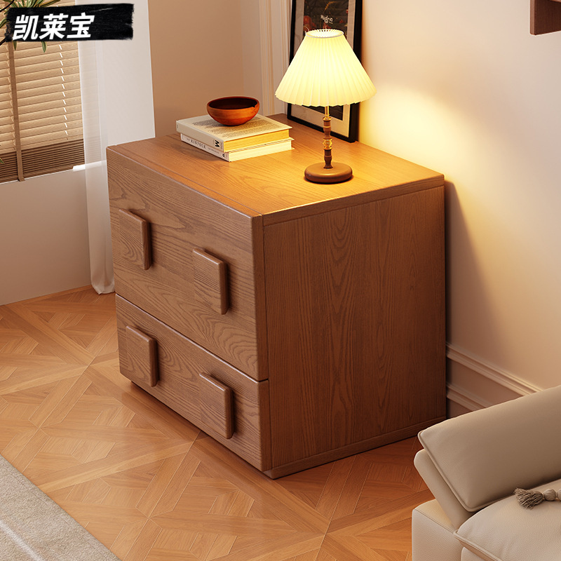 中古风复古卡门柜床头柜卧室收纳储物简约柜子电视柜客厅组合斗柜
