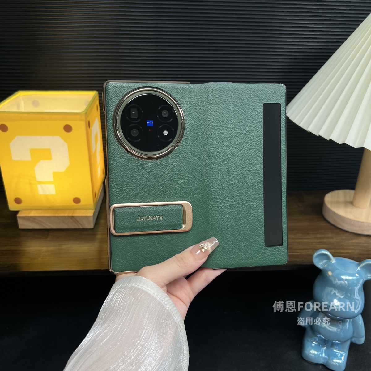 适用于vivoXFold5手机壳腕带支架真皮折叠屏vivo xfold5保护套款