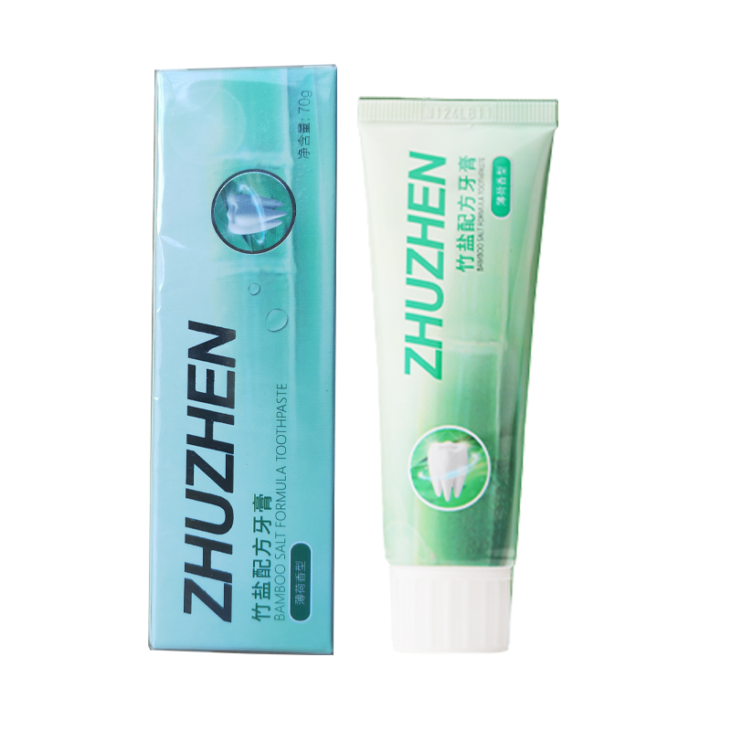 国珍竹珍竹盐配方牙膏70g正品新日期