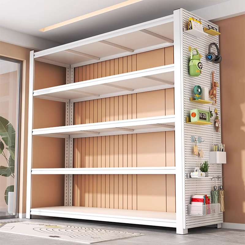 家用货架置物架多层落地仓库阳台储藏室商用超市钢制收纳架角钢