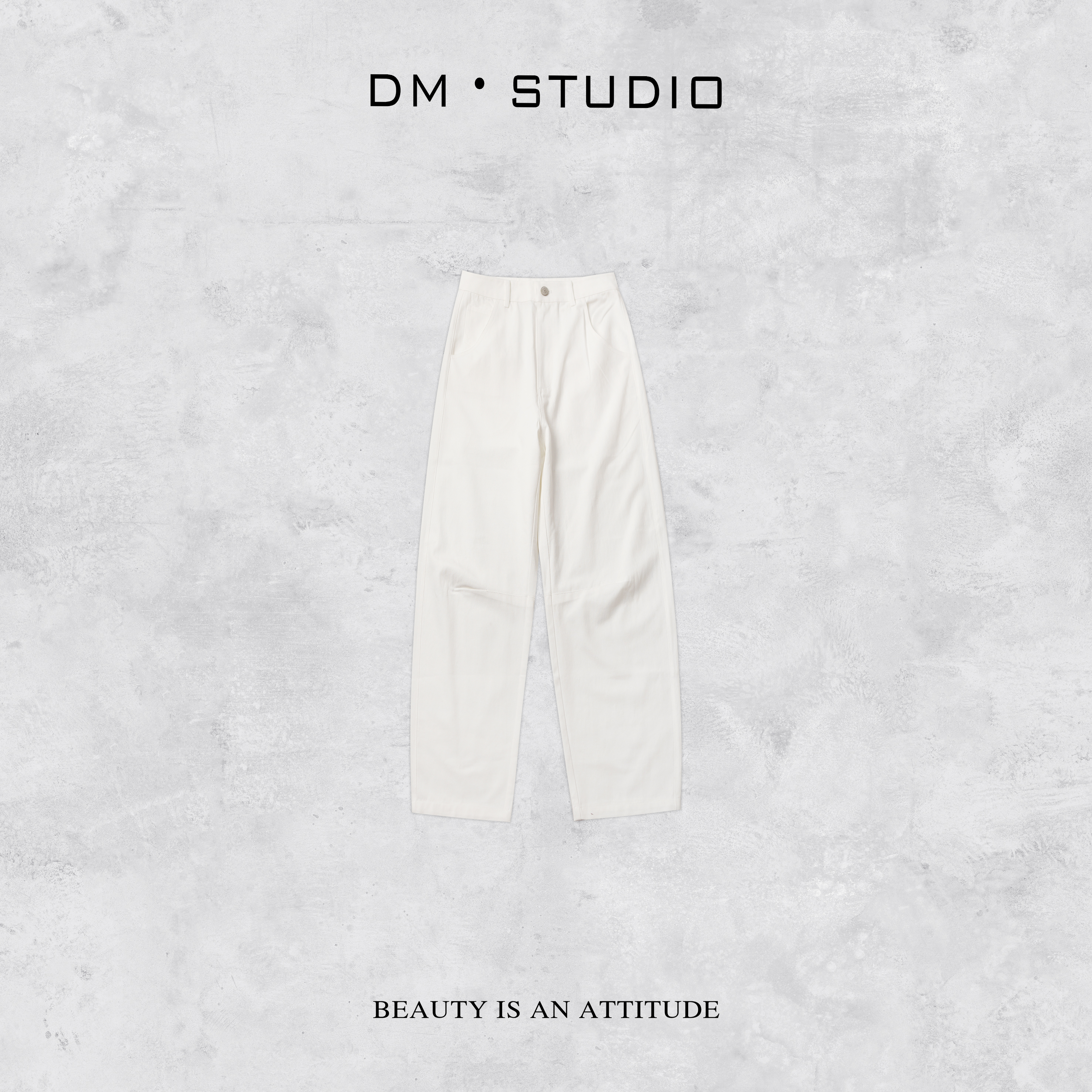DEDM•STUDIO/小众复古简约日常通勤百搭休闲牛仔裤2504KZ/3164