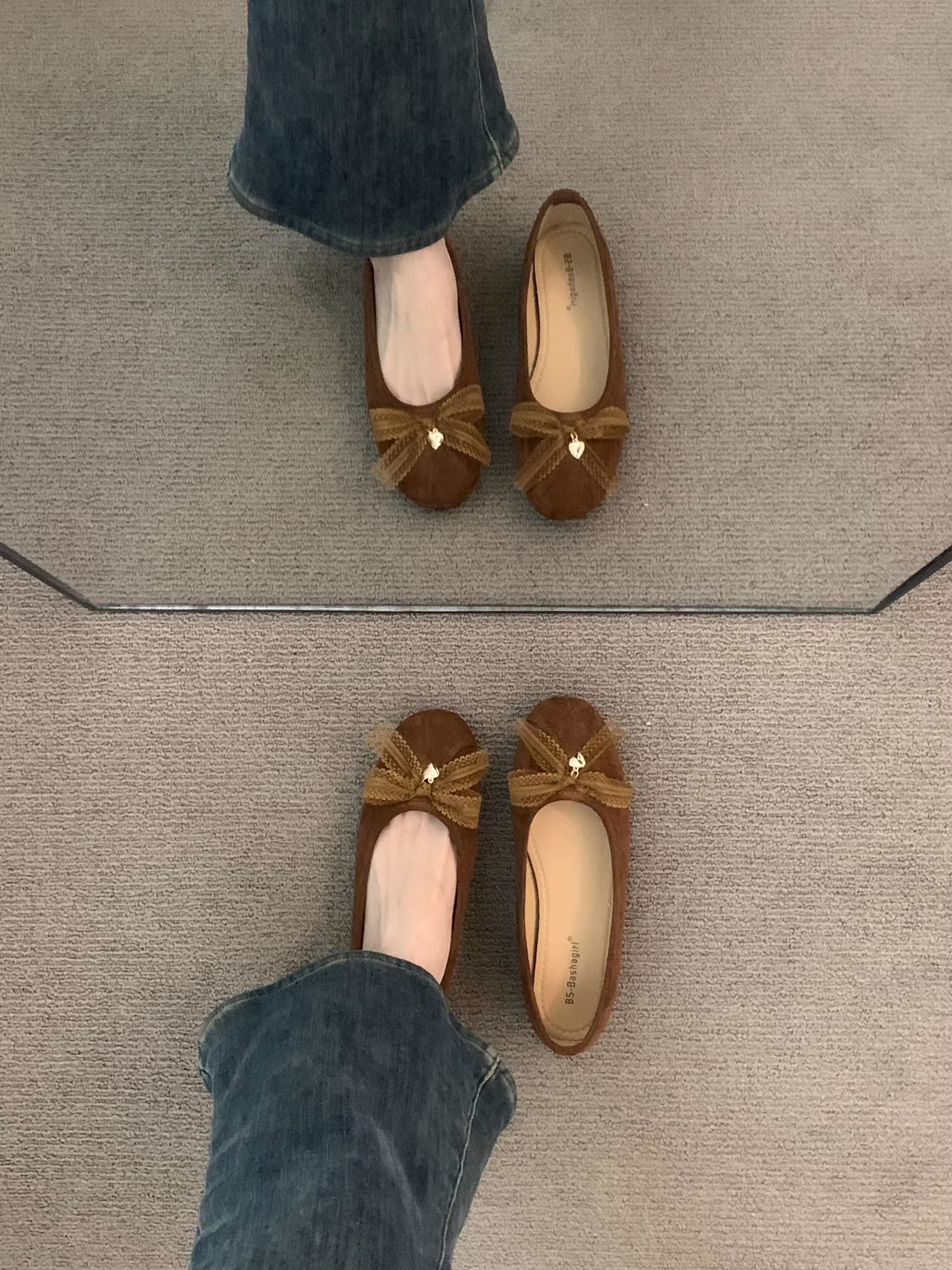 平底温柔复古森系晚晚棕色单鞋女鞋子2025春秋季软底气质芭蕾舞鞋