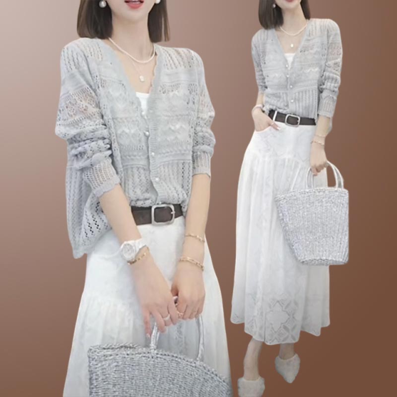 香朵时髦上衣半身裙两件套儿2026夏季新款气质显瘦宽松高级感套装