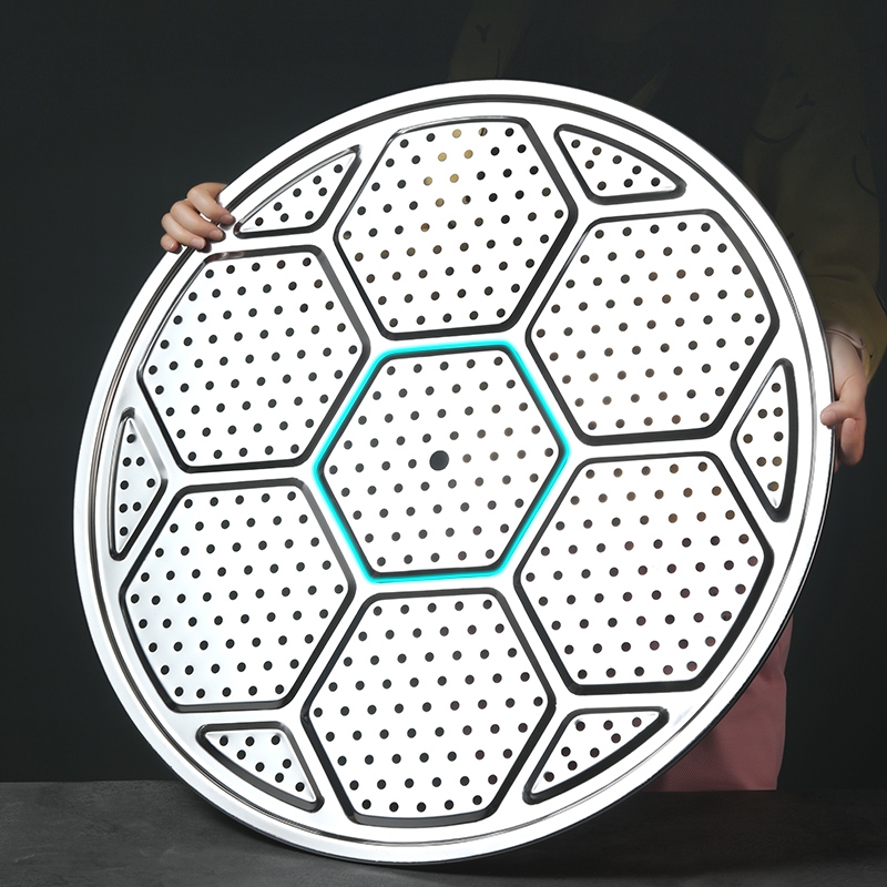 不锈钢蒸盘蒸屉隔水蒸架蒸笼片超大号70cm蒸片宿舍锅隔层炒锅蒸篦