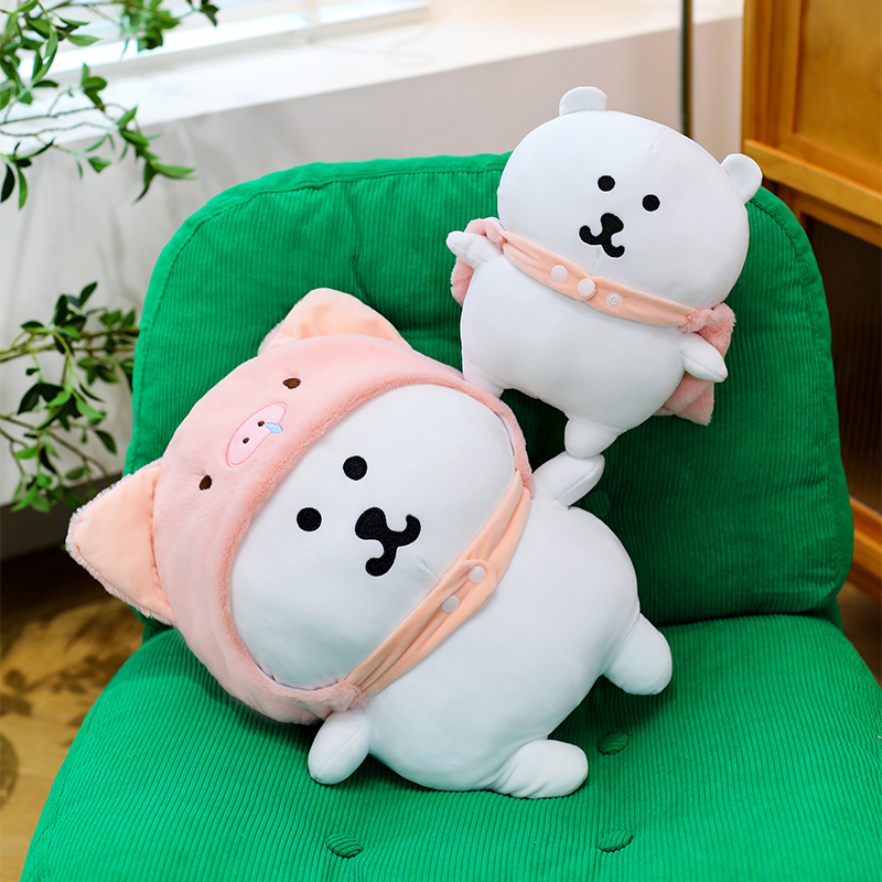 可爱小猪自嘲熊毛绒玩具玩偶公仔儿童安抚布娃娃睡觉抱枕生日礼物