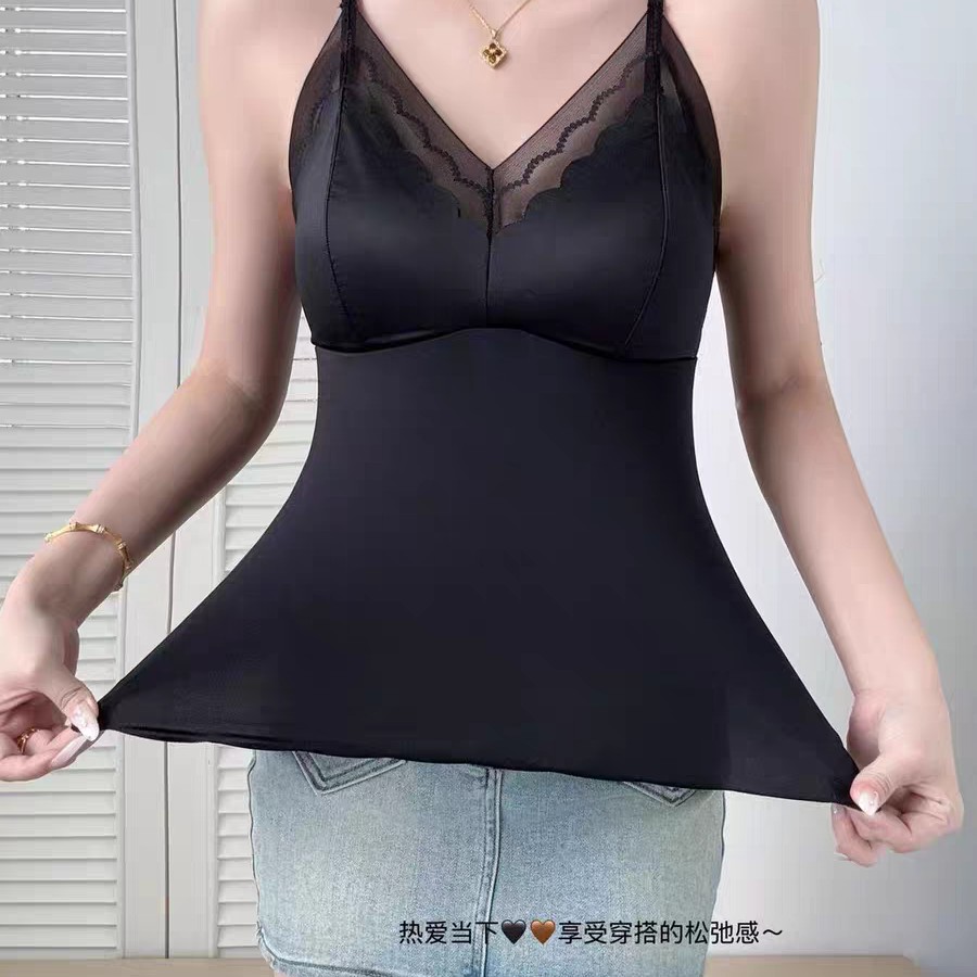 秋冬修身保暖打底内衣吊带