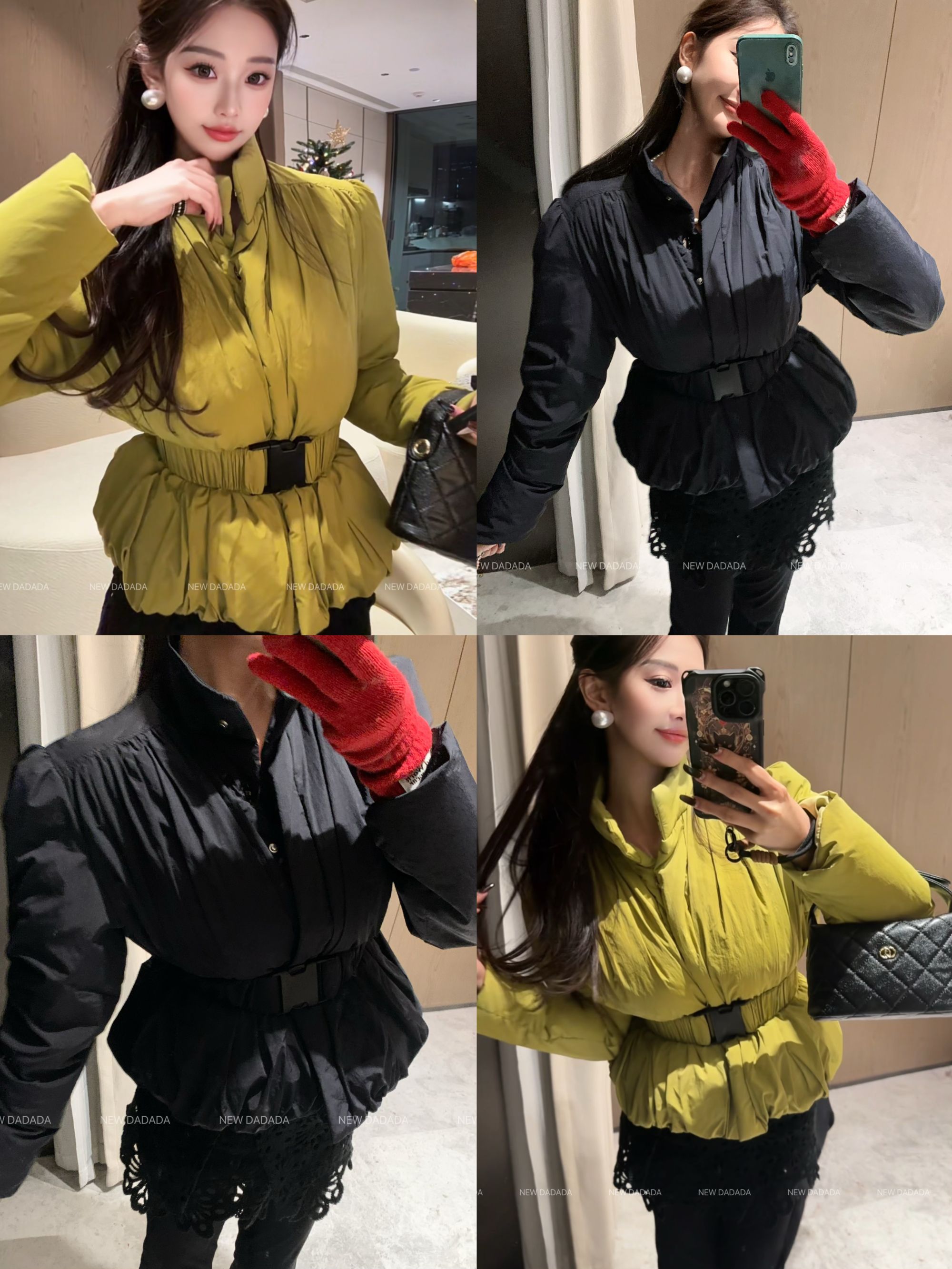 利达 NEW DADADA【泡芙】时尚休闲修身气质羽绒服外套CHM3083