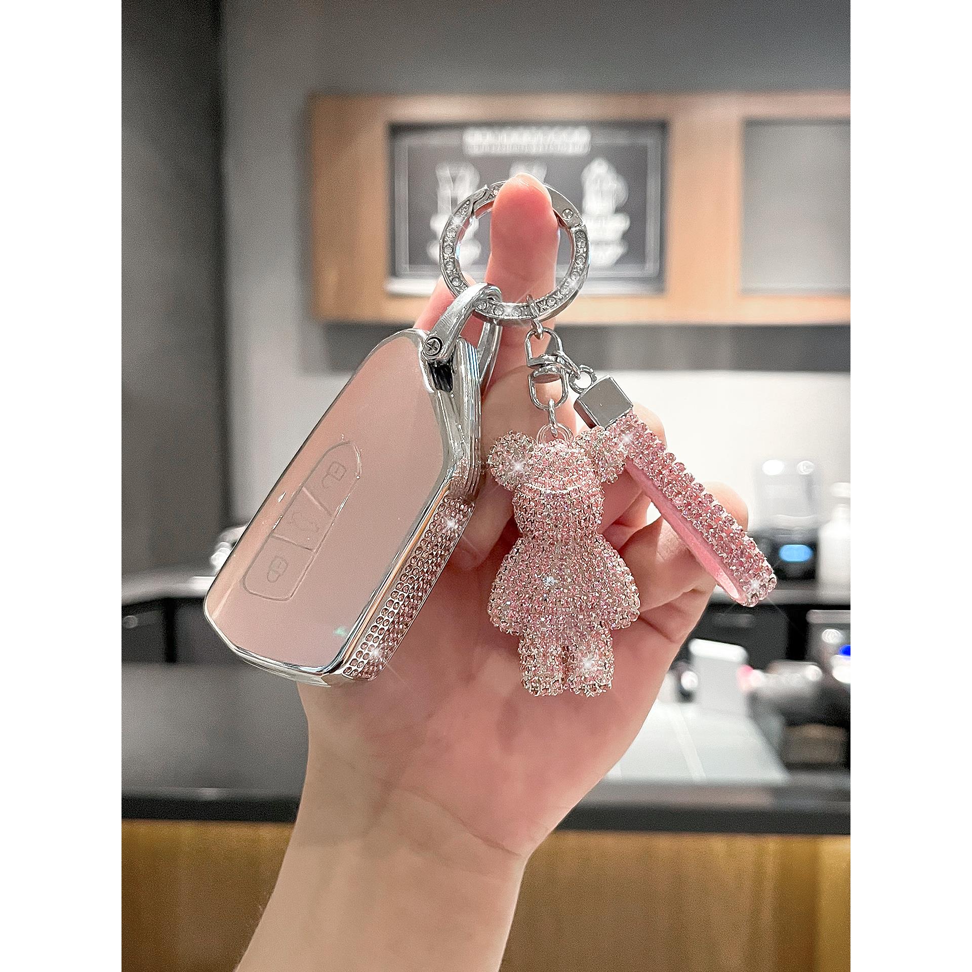 适用大众钥匙套凌度途观L朗逸探岳速腾宝来帕萨特CC迈腾车壳扣女