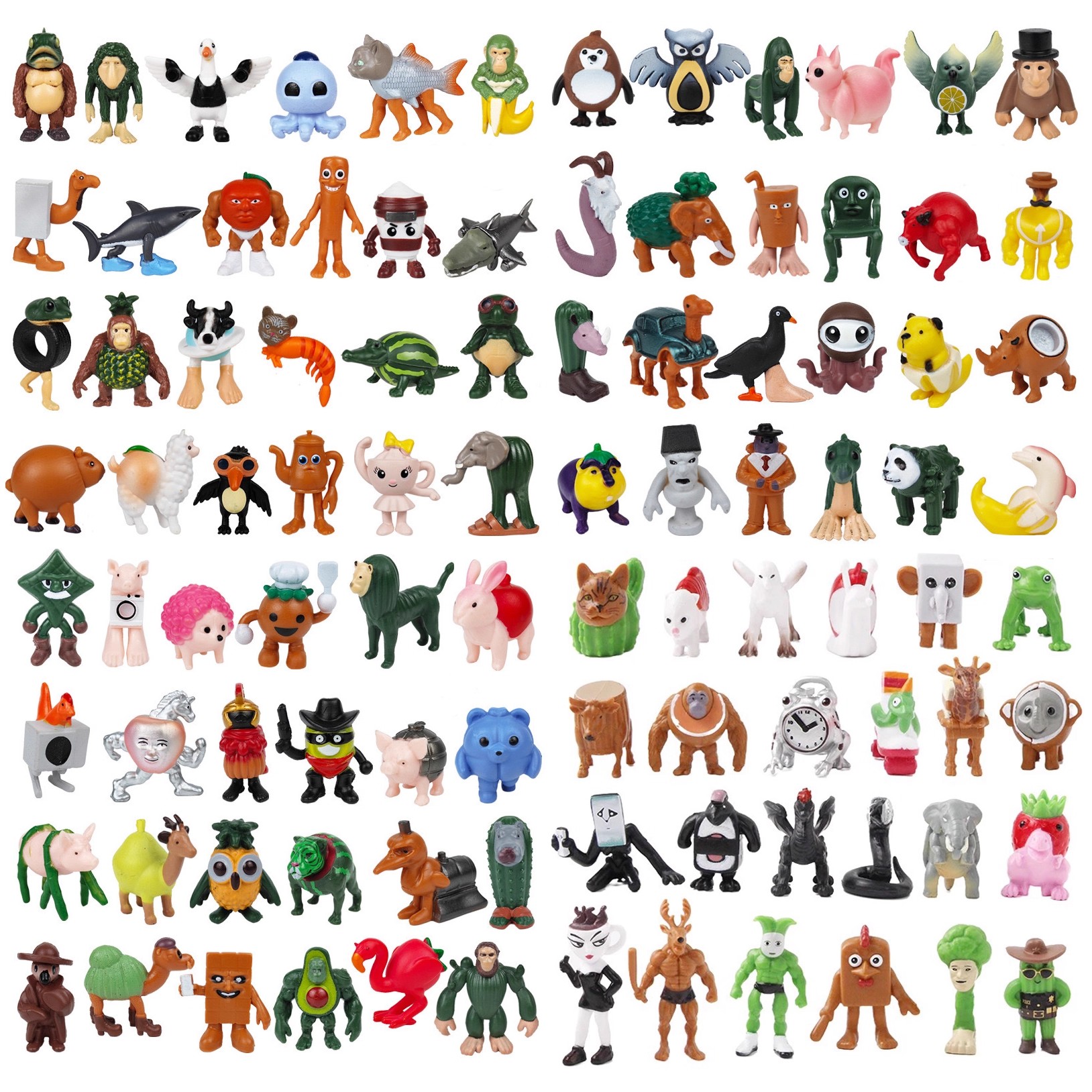 超级大全外国山海经手办全套搞怪木棍人鲨鱼椰子卡皮巴拉摆件玩具