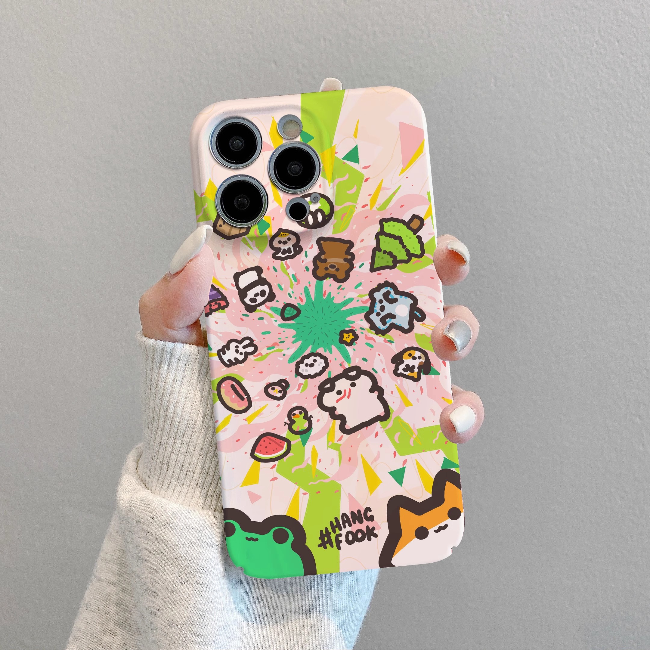 涂鸦派对手机壳适用苹果16Pro小米14华为mate70vivooppo菲林全包