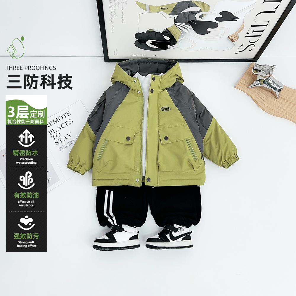 儿童棉服男童冬款加厚棉衣2025新款冬装 WG28552 悠悠童话童装