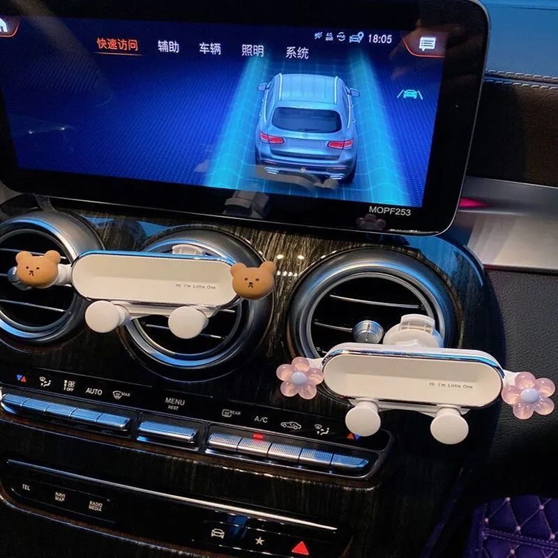 新款架车载汽车改装卡扣式车导航通用手机车载支架