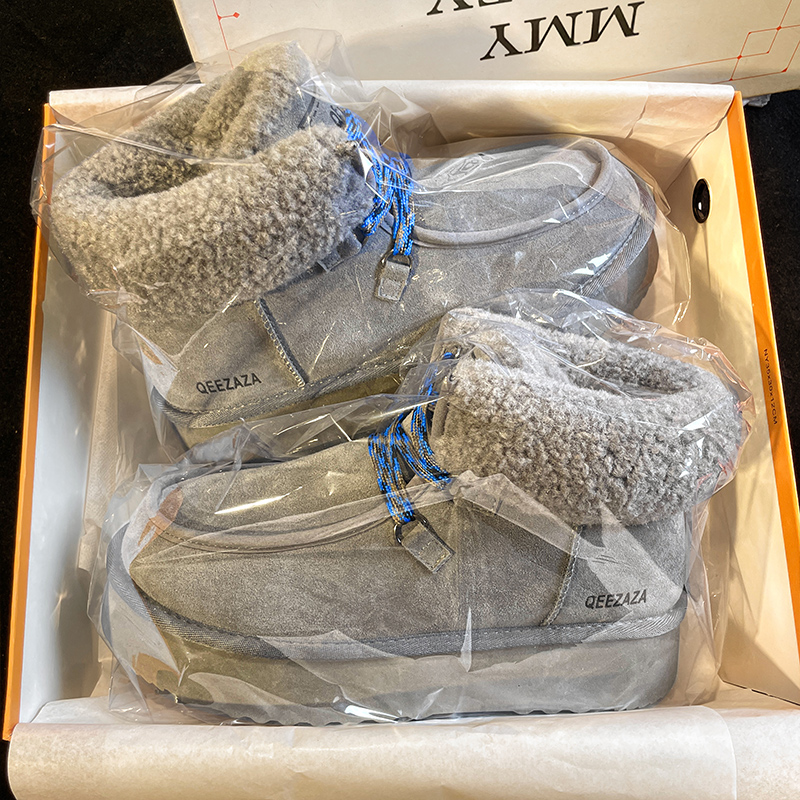 官方正品旗舰芙卡拉雪地靴时尚厚底男女同款冬季加绒加厚保暖棉靴