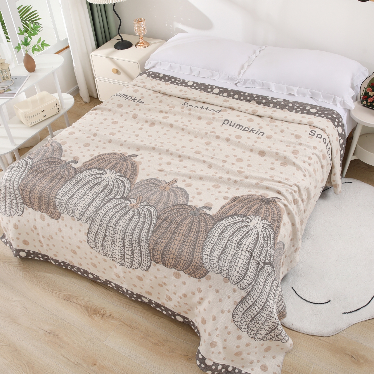 新款带礼盒-高端罗布麻四季床盖200*230凉席双面可铺可盖可机洗