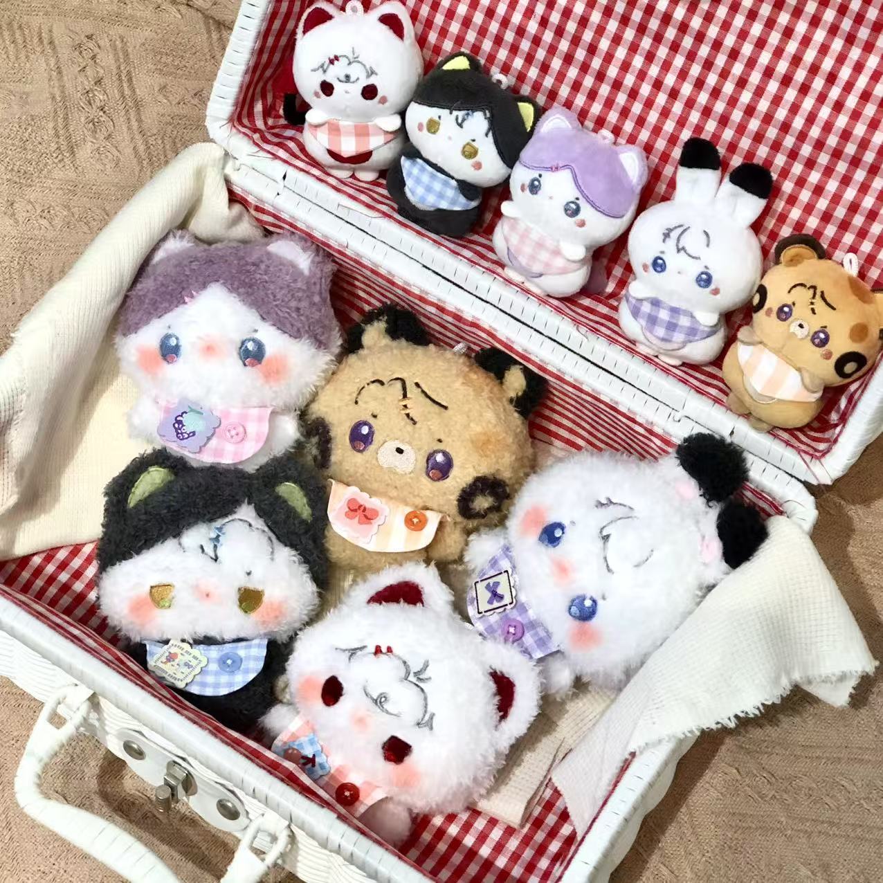 恋与深空10cm动物体7cm阿贝贝原创同人棉花娃娃超萌文创玩偶挂饰