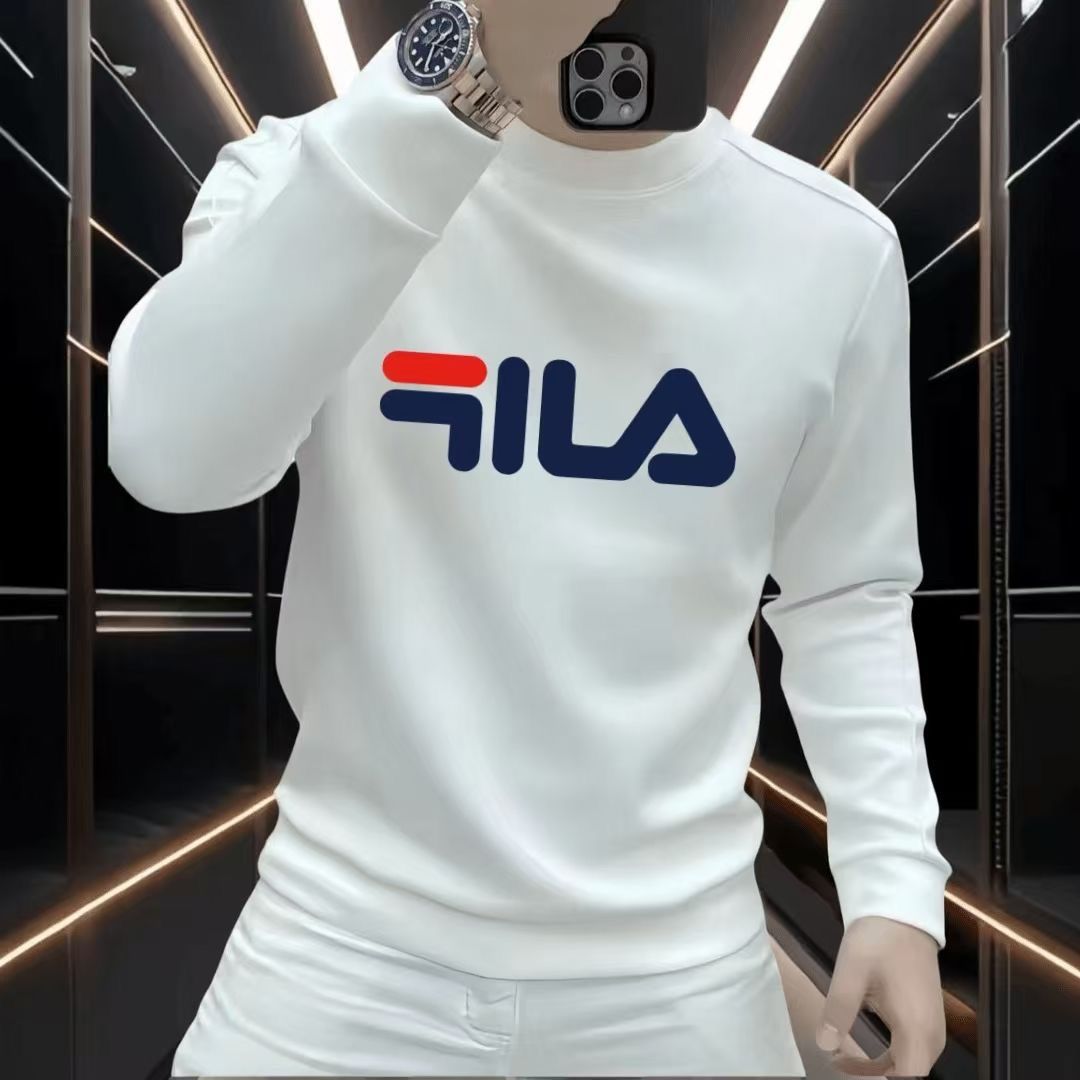 高端潮牌卫衣男款秋冬2025新款圆领长袖休闲套头外套加绒加厚男款