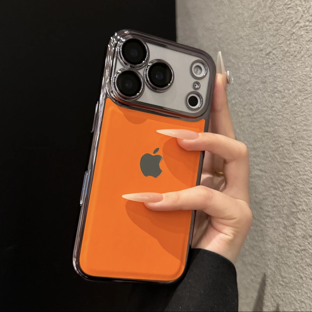 高级创意素皮纹适用苹果17promax手机壳个性iPhone16时尚15简约14