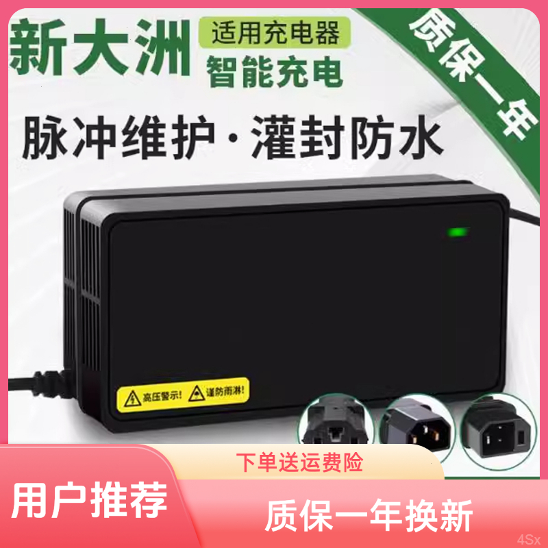 新大洲电动车电瓶充电器48V12AH60V20AH72V32A新国标非原装