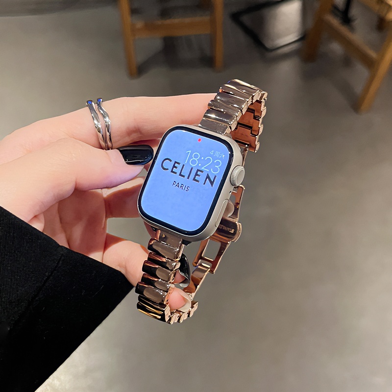 表带哥适用于iwatchs11表带watchs10高级感不规则钢带S8苹果表带9