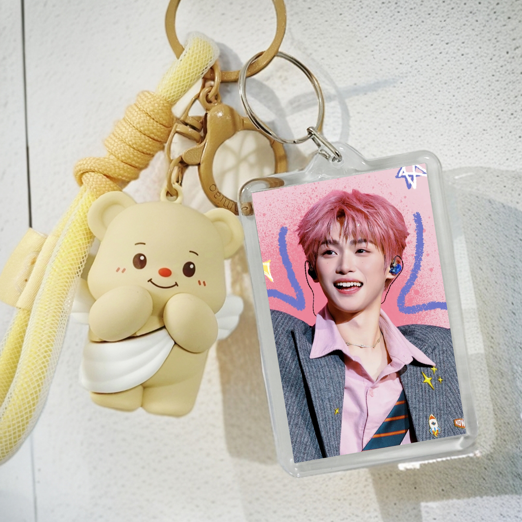 梓渝周边定制亚克力钥匙扣逆爱栩你渝生cp同款双面背包车钥匙挂件