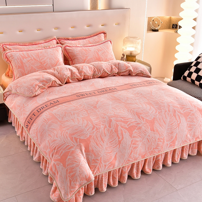 【粉丝福利】新款A款高克重8斤加厚加密保暖牛奶绒四件套