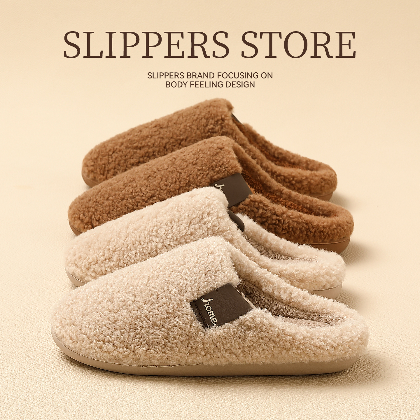 猫力冬季室内防滑保暖棉拖鞋女款2025新款加绒加厚毛毛情侣棉拖鞋