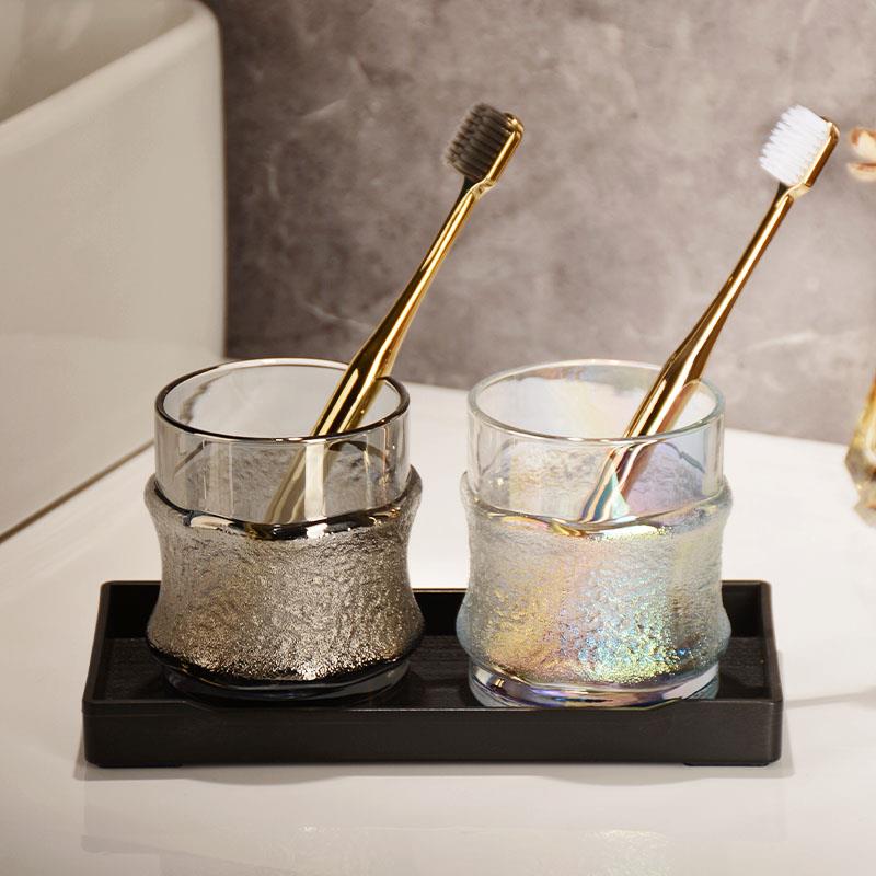 德国进口漱口杯情侣家用刷牙杯洗漱杯套装玻璃牙具杯刷牙杯子高档