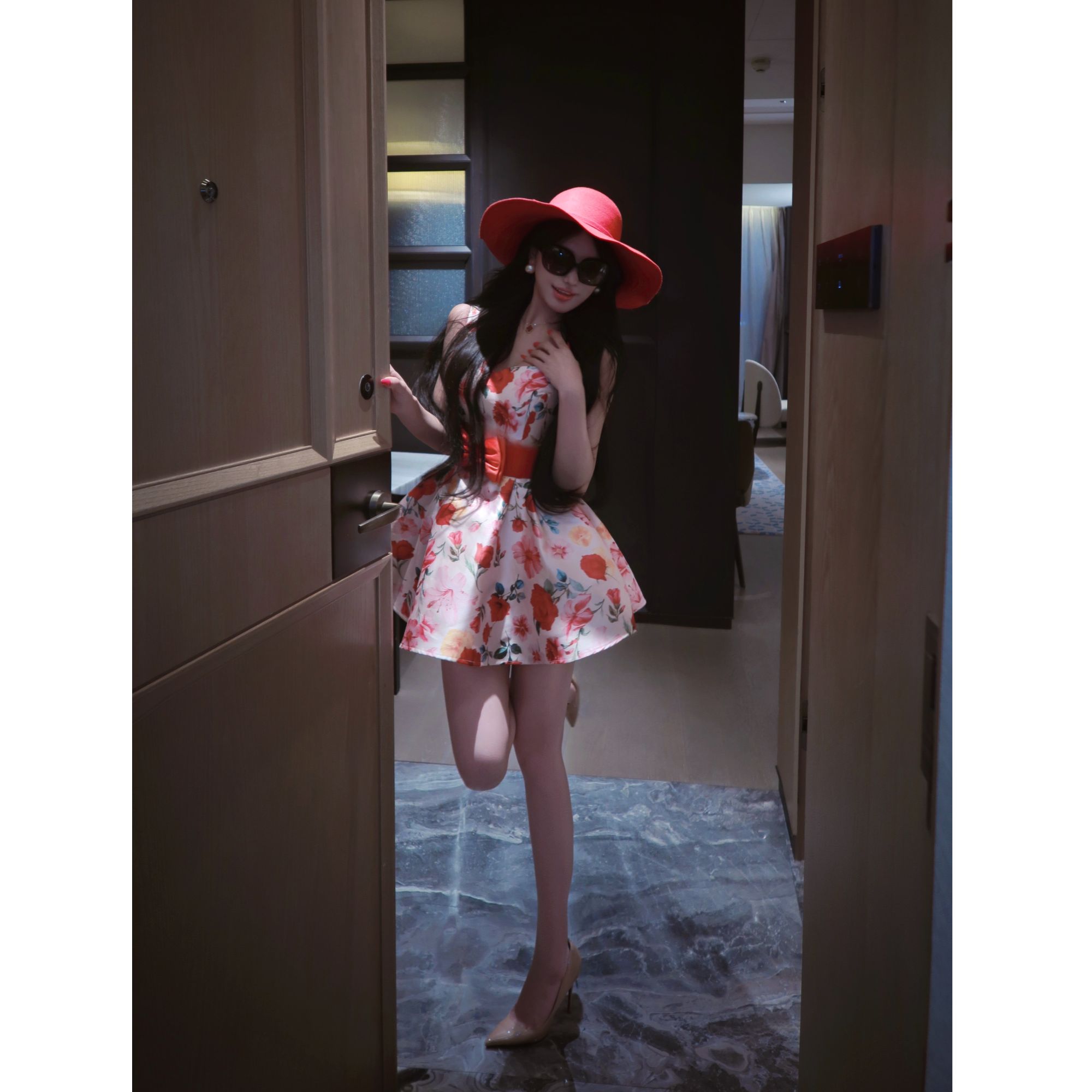 WW原创「花神芙罗拉」碎花显瘦气质时尚印花法式小众设计感连衣裙