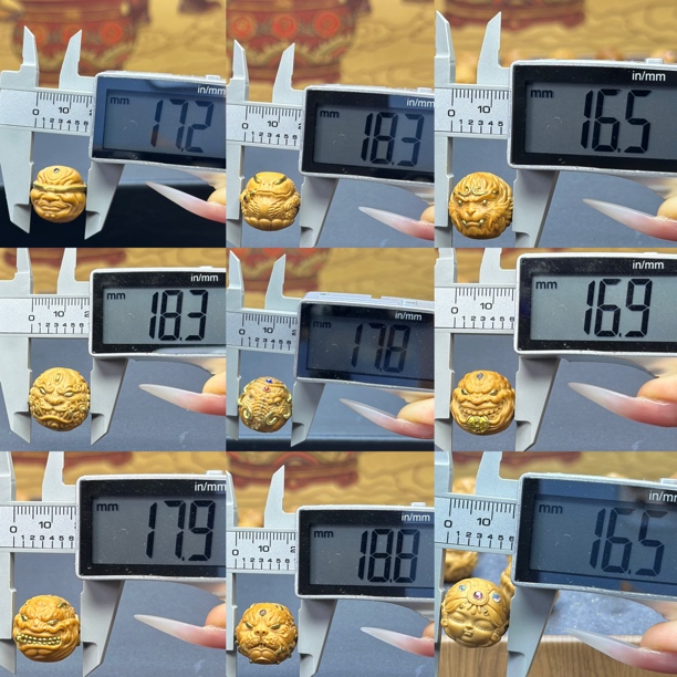 【单颗 s级铜银管道镶嵌】手修重工雕刻猴头核桃配饰各种款式搭配