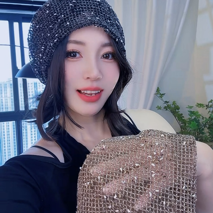 四季新款堆堆帽女薄款宽松遮白发显脸小韩版时尚百搭针织包头帽