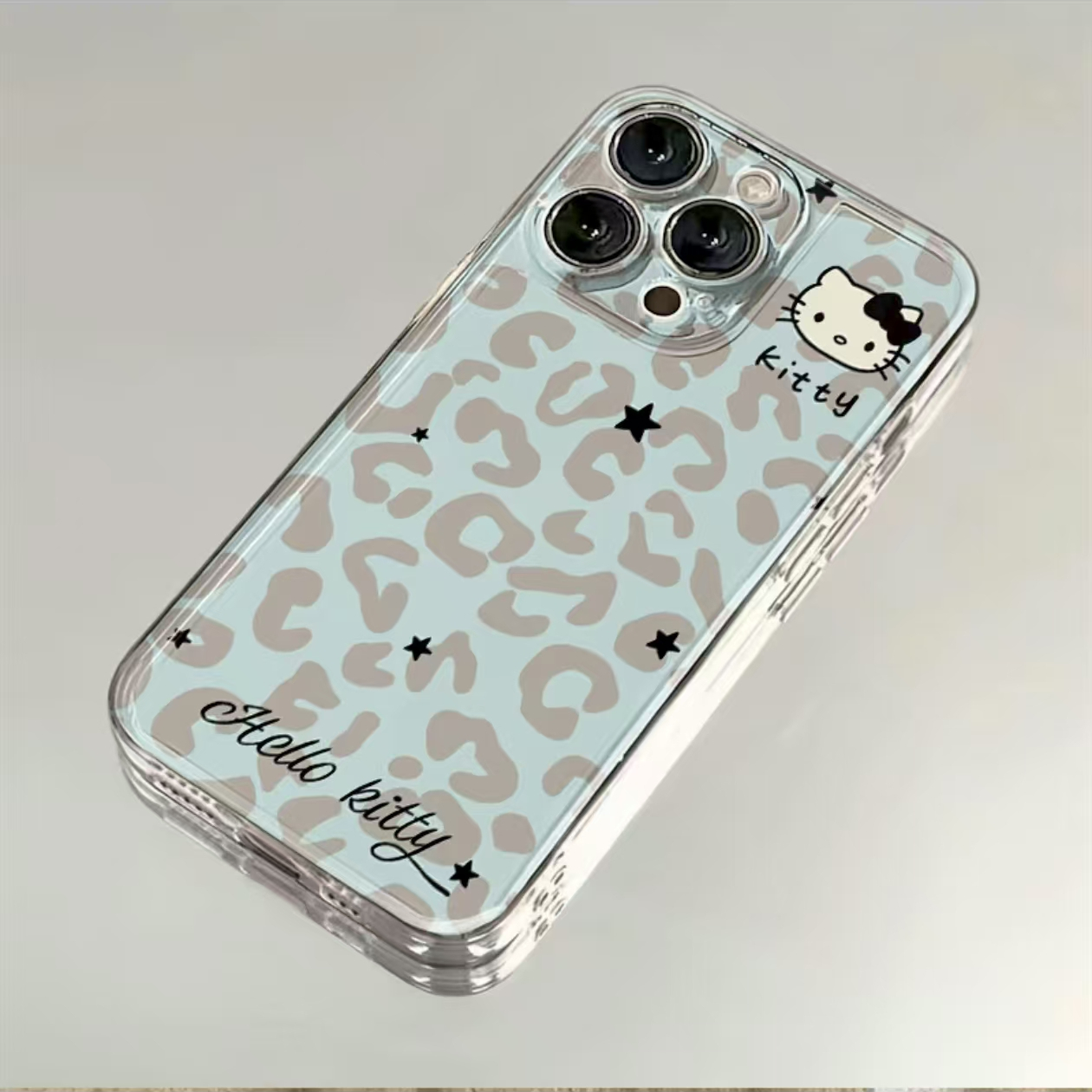 叮霖雾霾蓝豹纹KT适用iPhone17苹果16手机壳华为vivo小米15oppo套