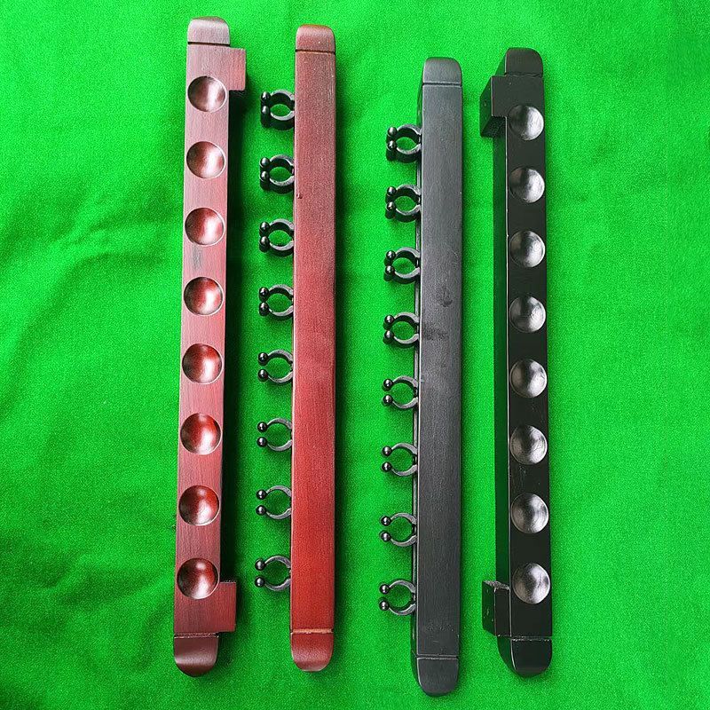 8孔实木球杆架台球杆架罗马架简易壁挂式球杆架桌球配件中式器材