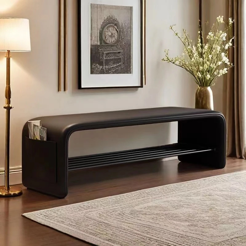 家用轻奢门口穿鞋凳玄关沙发收纳凳子换鞋凳家用轻奢高端2025新款