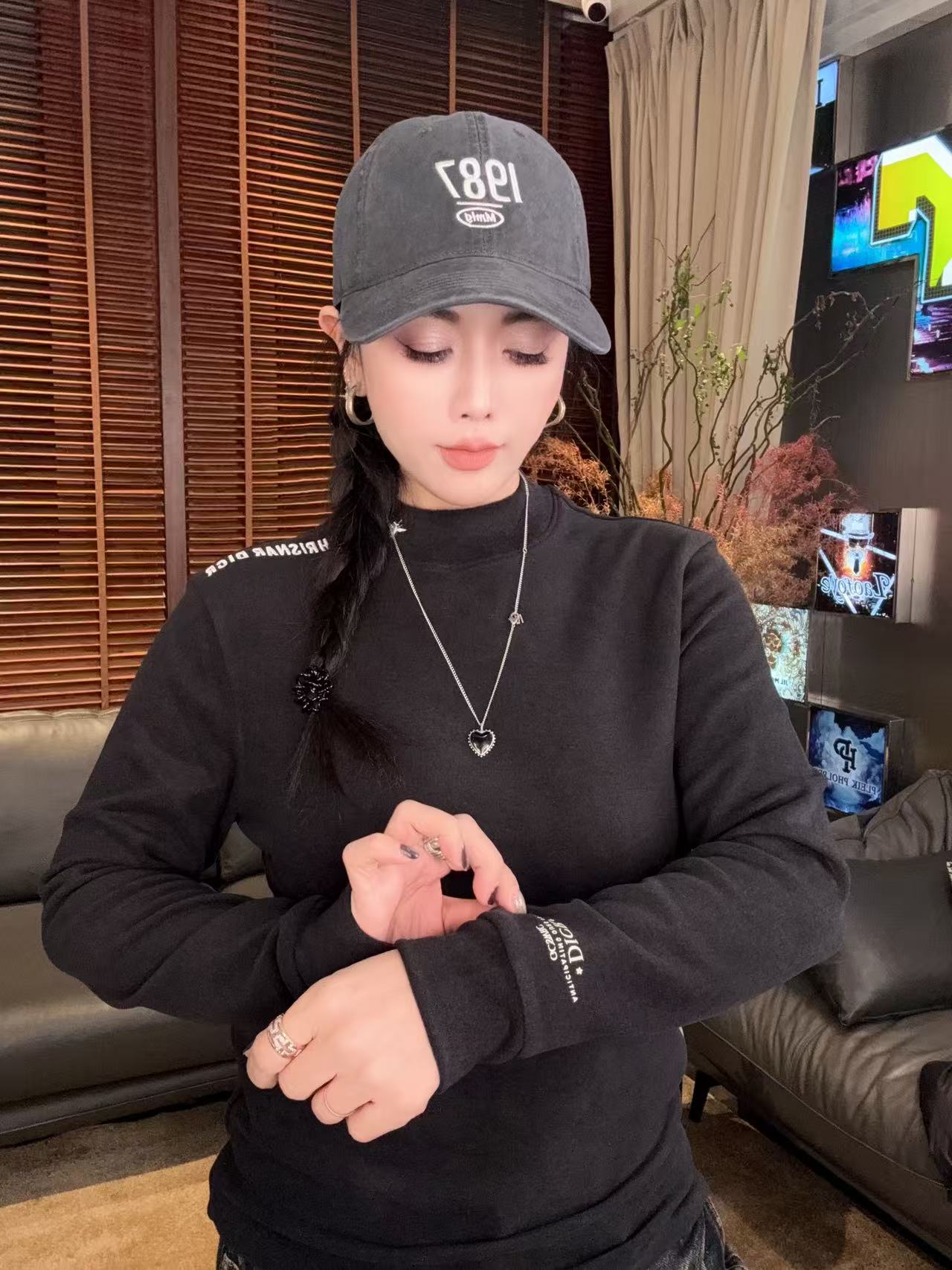 EXTREMESPACE潮品轻奢高端秋冬休闲男士卫衣打底衫山羊绒长袖W902