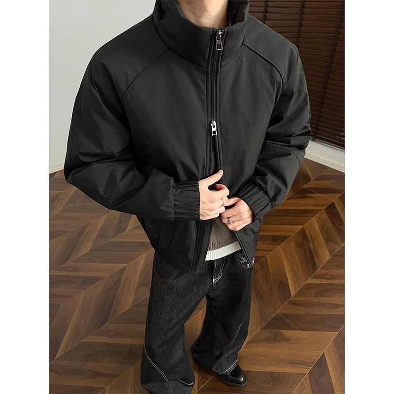 NYIG美式复古飞行夹克棉服男士冬季工装加棉加厚外套潮流痞帅保暖