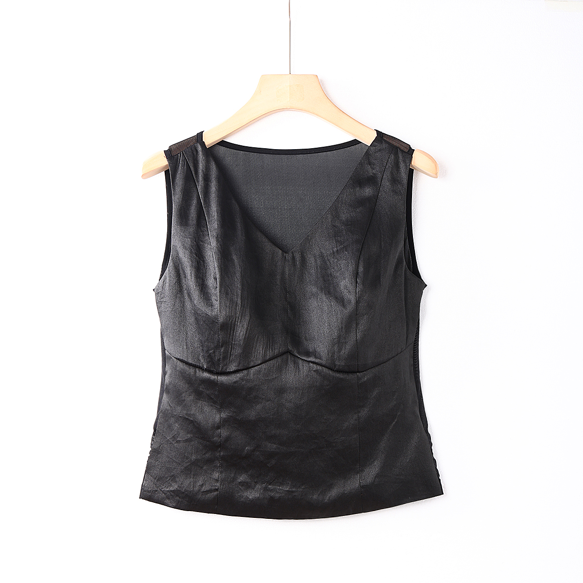 【澜亭絮絮】桑蚕丝香云纱网纱美背238125