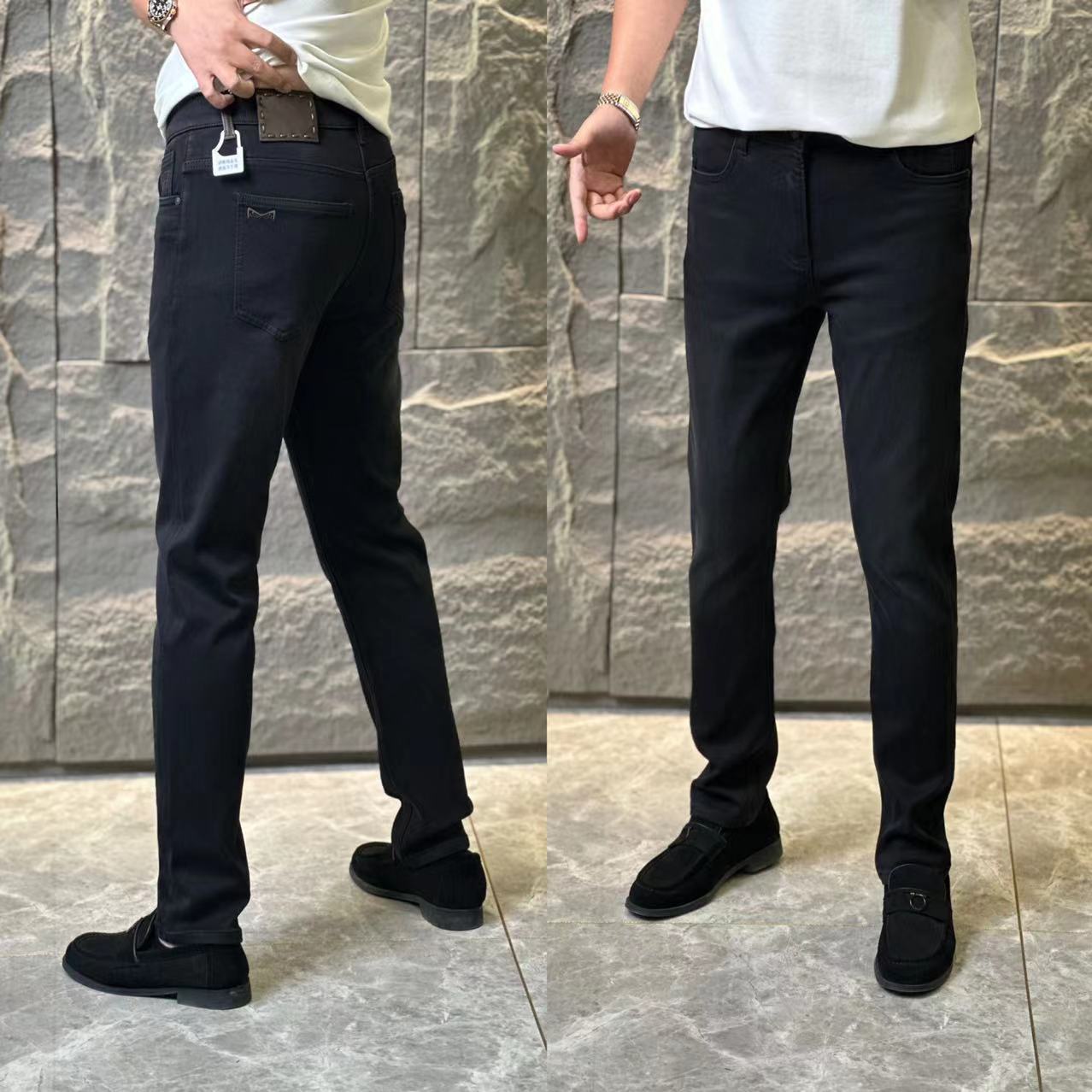6531【公元·名品】轻奢欧货男士秋 立体裁剪修身显瘦弹力休闲牛仔裤