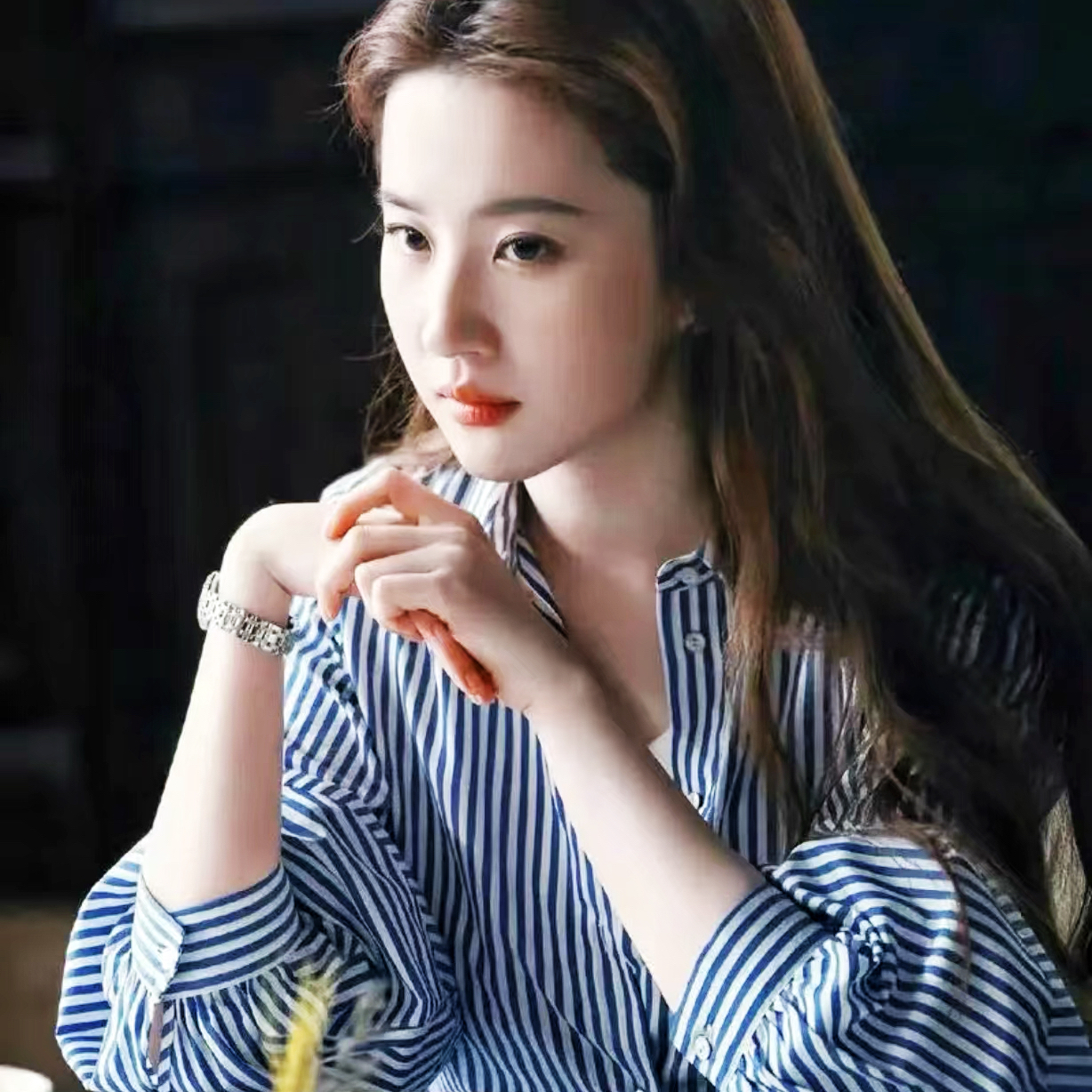 海魂衫条纹衬衫女长袖宽松春装薄款时尚高品质2025年新款纯棉百搭