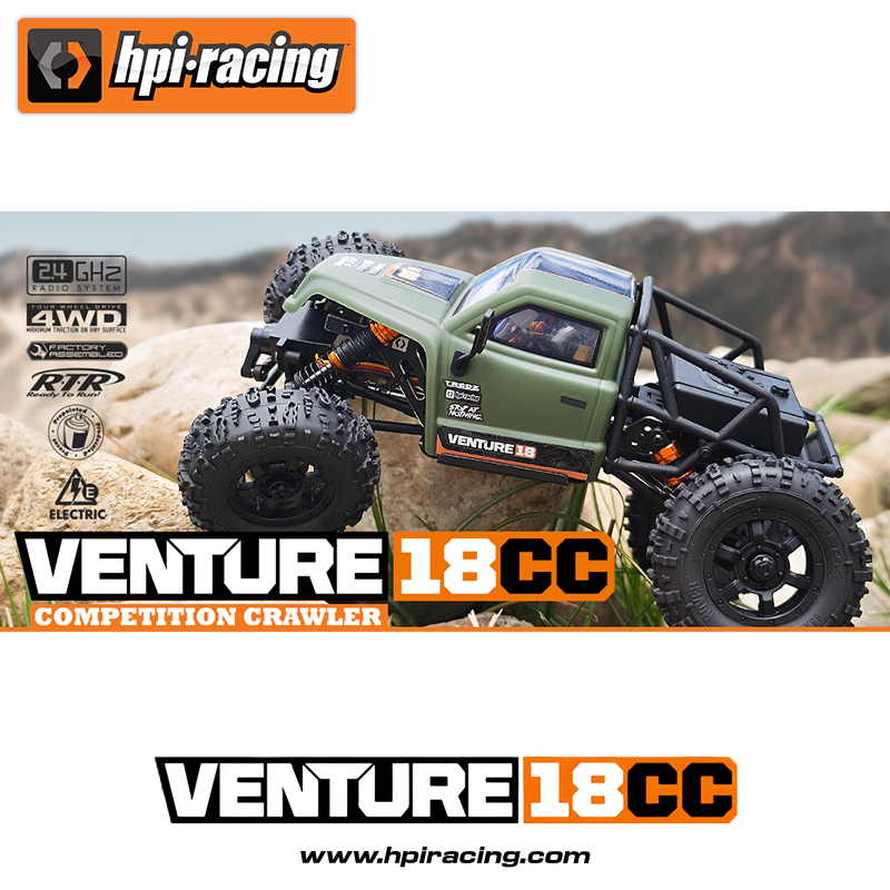 HPI 1/18 VENTURE18 CC FLUX 无刷 RC遥控车 四驱 攀爬车 越野车