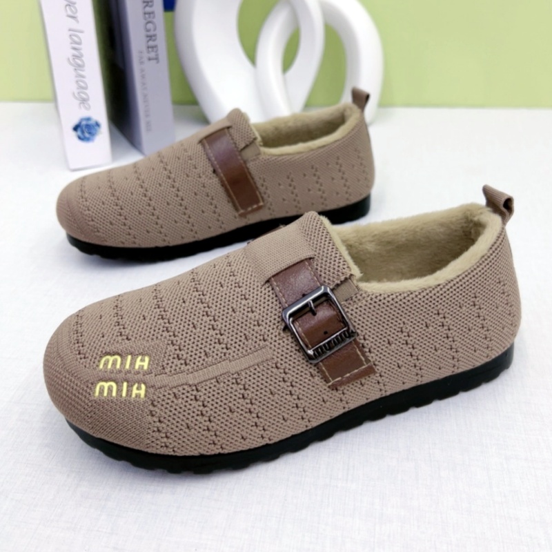 老北京棉鞋一脚蹬休闲棉鞋加绒加厚妈妈棉鞋保暖舒适中老年棉鞋女