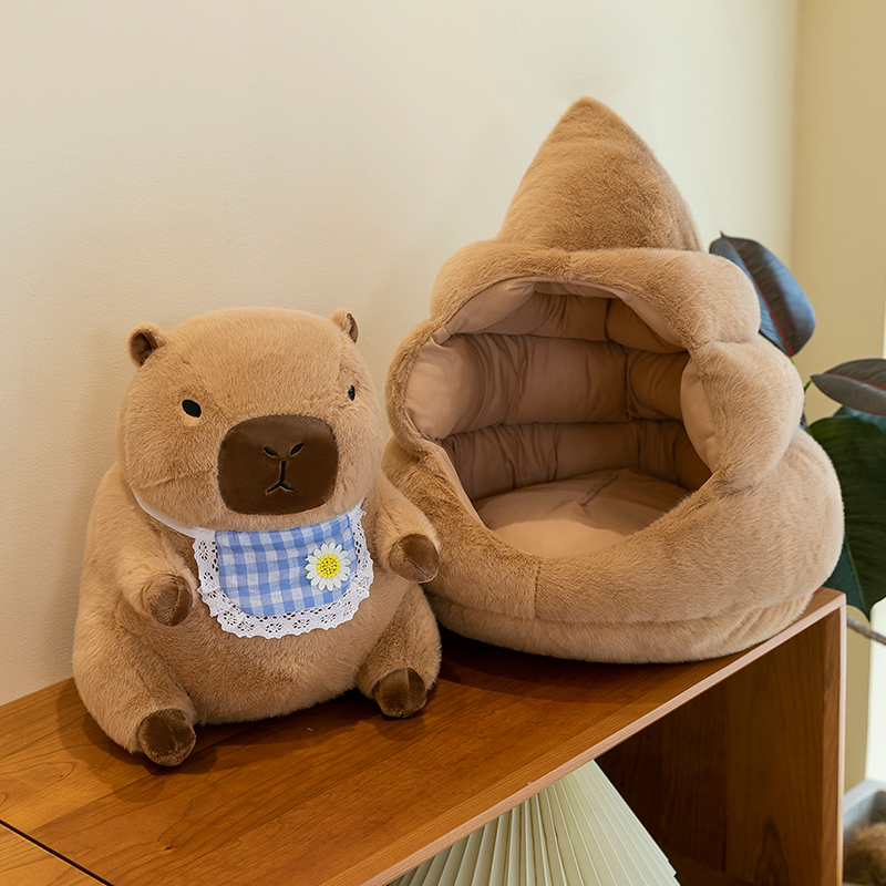 可爱创意粑粑窝卡皮巴拉公仔毛绒玩具搞怪水豚玩偶男女恶搞礼物