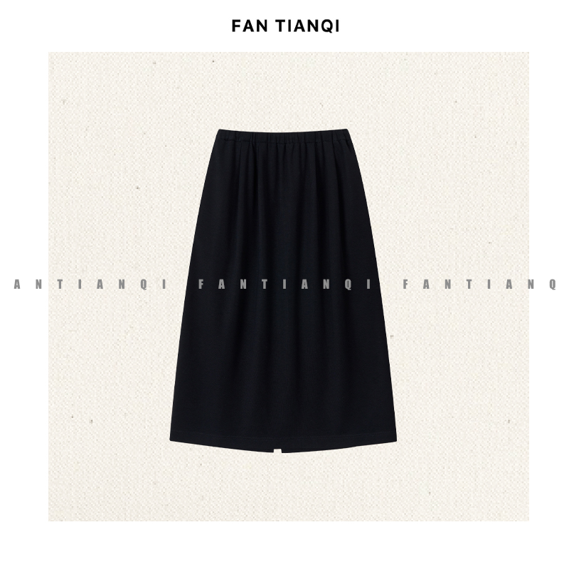 范天奇/FAN TIANQI【遮胯裙】针织羊毛干爽百搭遮胯裙FJST56184