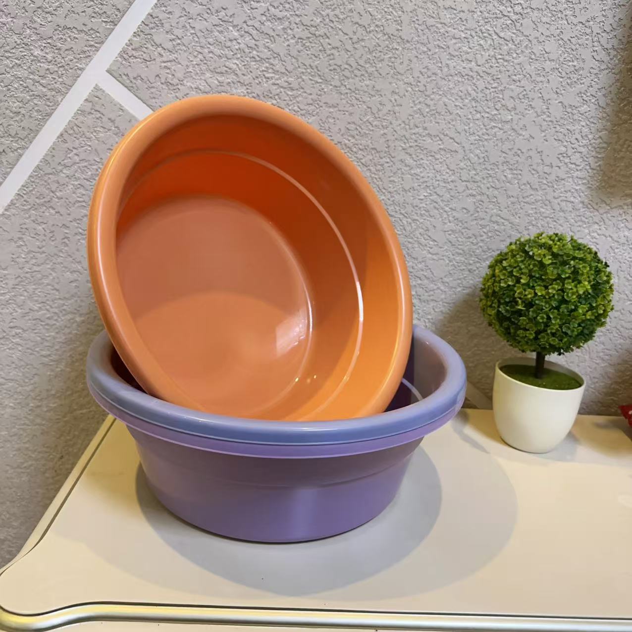 拍一发三新款洗脸盆家用学生宿舍高颜值脸盆