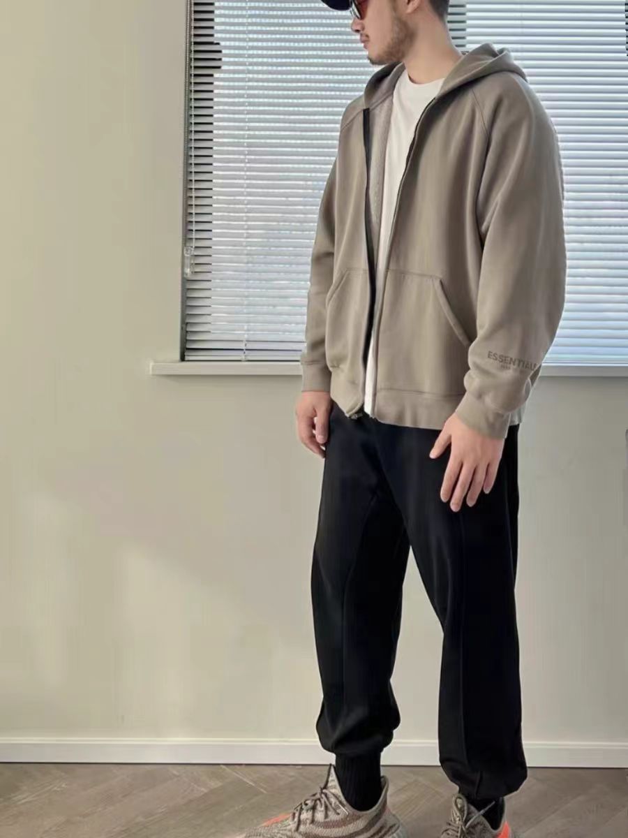 ESSENTIALS美式拉链外套S20款  男女同款 卫衣外套