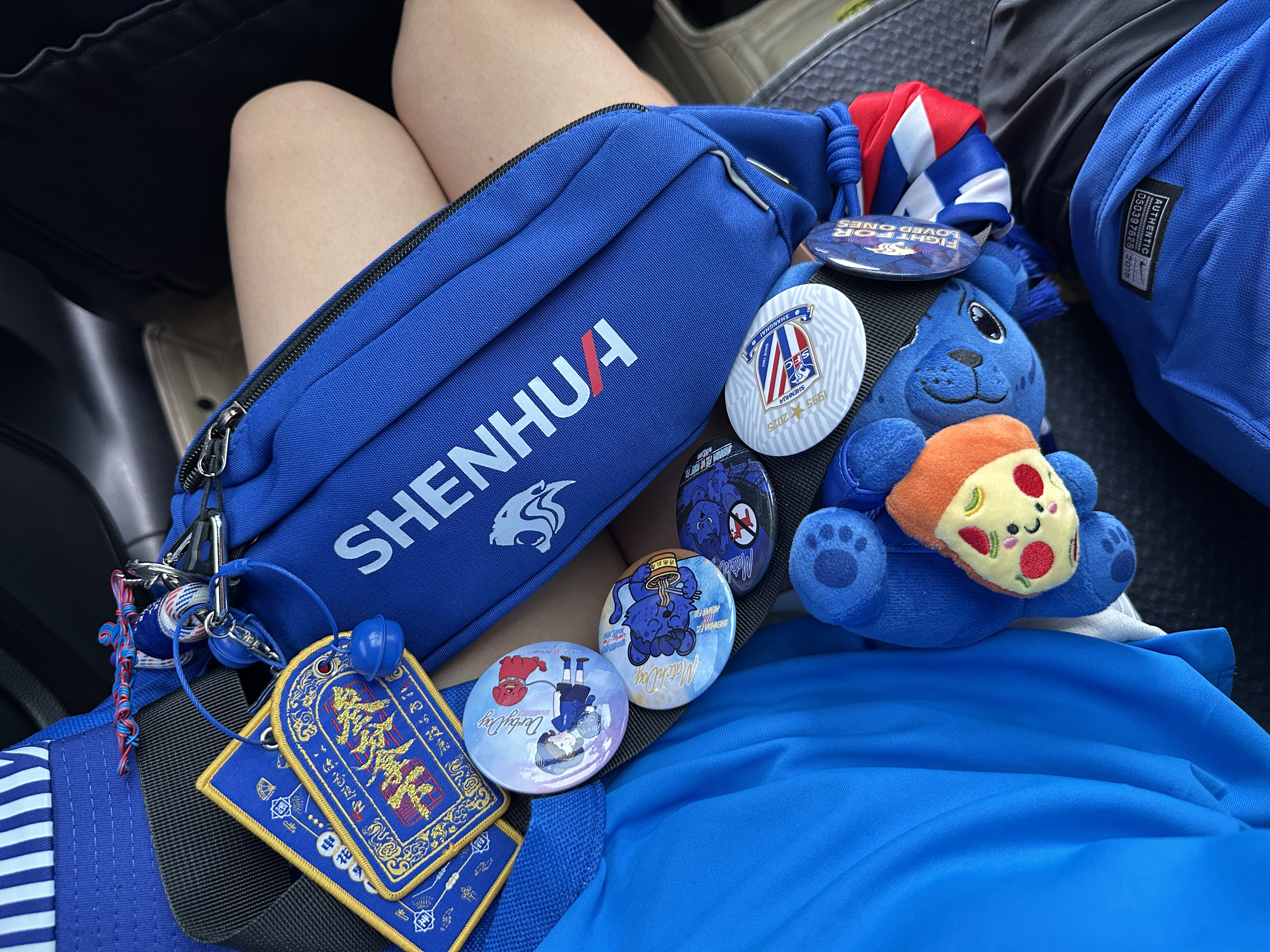 申花球迷周边 胸包 斜挎包 防泼水材质 体积小容量大