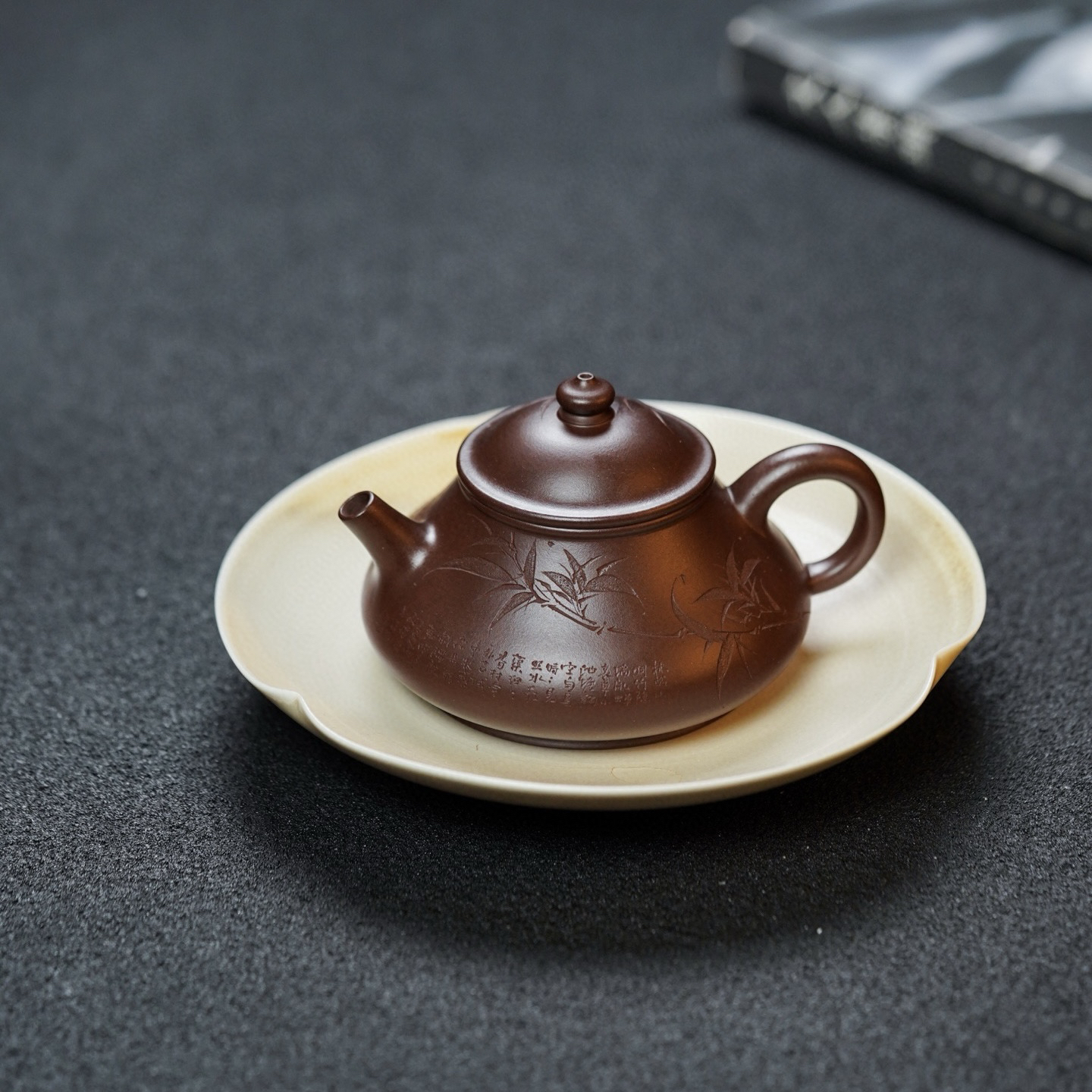 宜兴紫砂壶 藏元·沁合·小精品·130cc 原矿老紫料 纯手工小紫砂壶